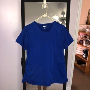 royal blue scrub set